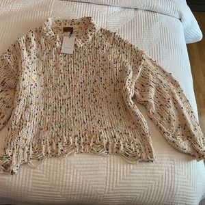 NWT Confetti sweater L